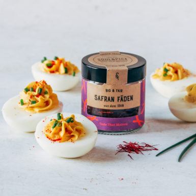 Gefüllte Safran-Eier