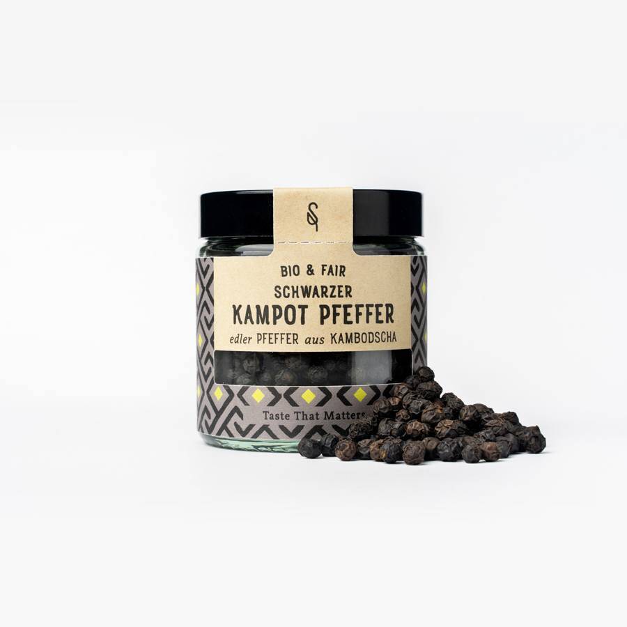 Schwarzer Kampot Pfeffer